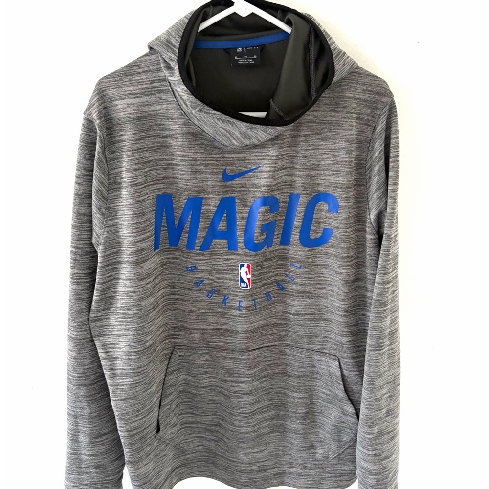 Nike Dri-Fit Orlando Magic Gray Spotlight Performance Hoodie, Size: XL